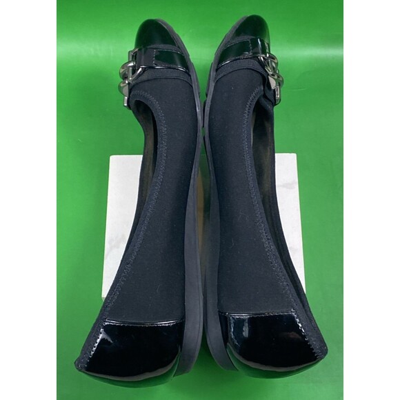 Anne Klein Sport Womens 8M Alexa Slip-On Flats Black-scuff on left toe - Picture 7 of 10
